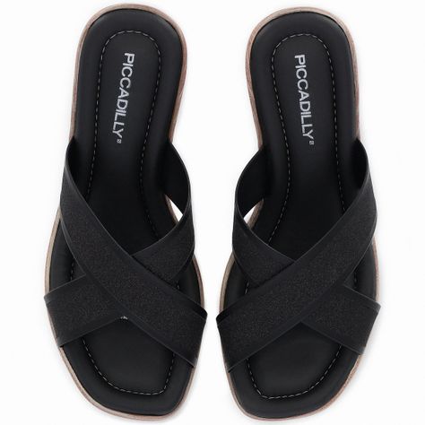 Sandalia Mujer Glitter Cintia Negro Piccadilly-3