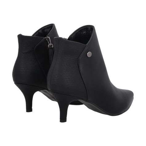 Botin Mujer Negro Sonia Police-4