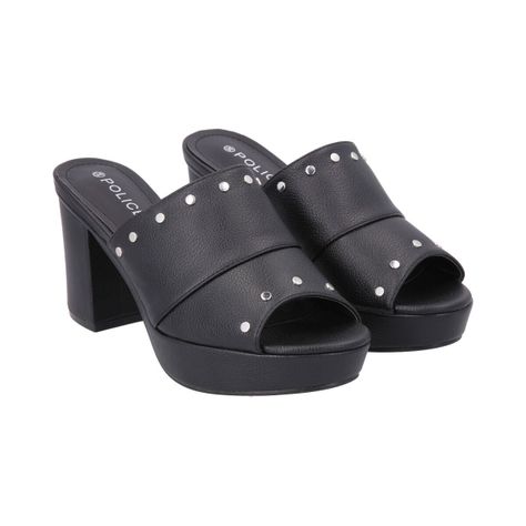 Sandalia Mujer Negro Sasha  Police-0