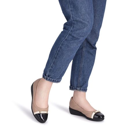 Zapato Mujer Negro/Nude Beth 931 Piccadilly-3