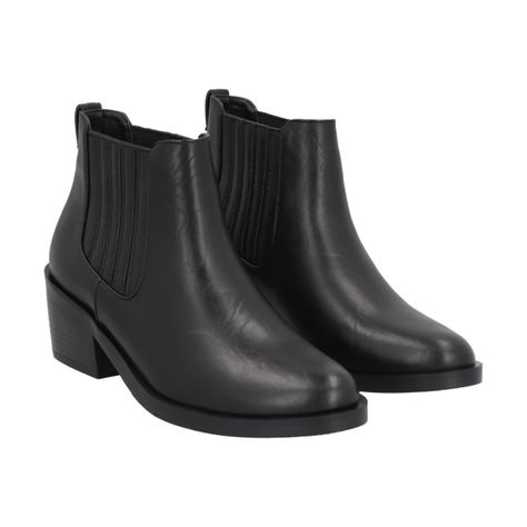 Botin Mujer Negro Aura Police-0