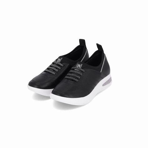 Zapatilla Mujer Negro/Elastico Soft Step Piccadilly-1