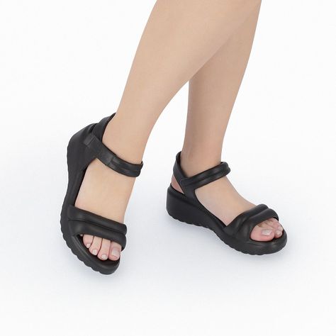 Sandalia Mujer 83 Marshmallow Negro Piccadilly-2