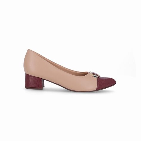 Zapato Mujer Vino/Nude Taci Piccadilly-0