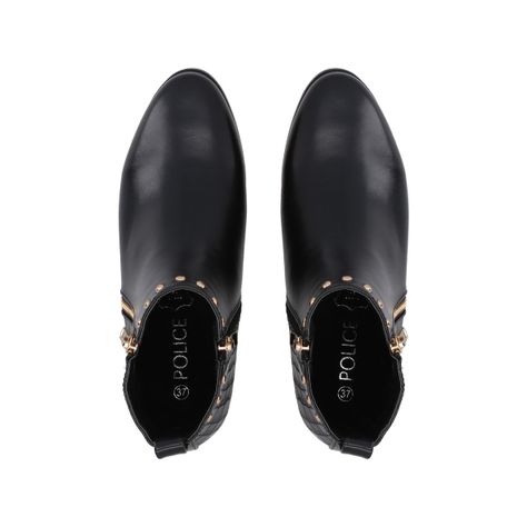 Botin Mujer Negro Glam Police-4