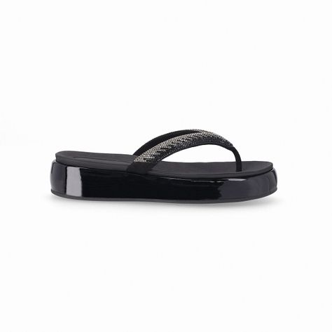 Sandalia Mujer Strass Sol Negro Piccadilly-0