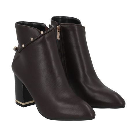 Botin Mujer Negro/Dorado Tini Police-0