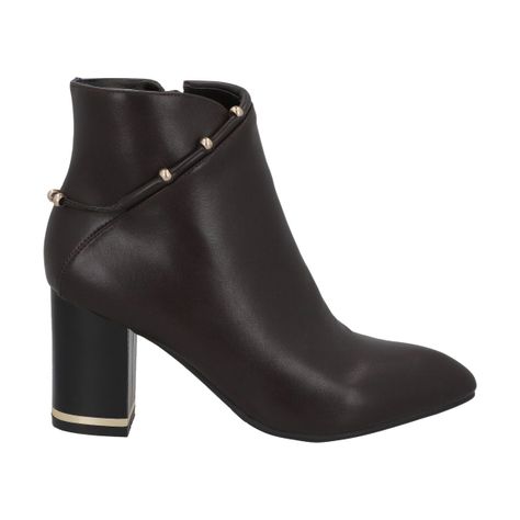 Botin Mujer Negro/Dorado Tini Police-4