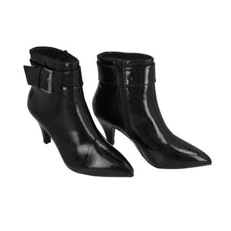 Botin Karmin Negro Police-1