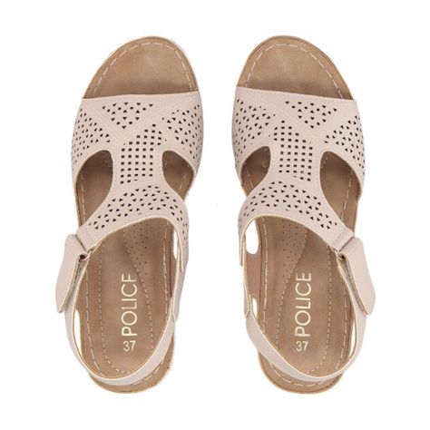 Sandalia Mujer Taupe  Kylie Police-1