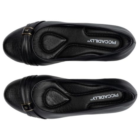 Zapato Mujer Negro/Dorado Laura Piccadilly-1