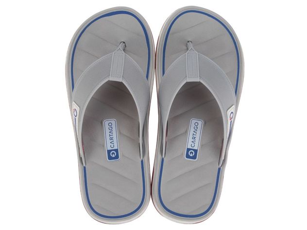 Sandalia Hombre Blanco/Gris  Malaga Cartago-0