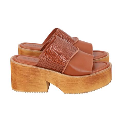 Sandalia Mujer Café July Crocco Police-2