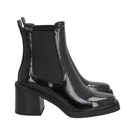 Botin Mujer Negro Gloss Police-2