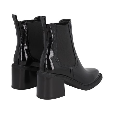 Botin Mujer Negro Gloss Police-3