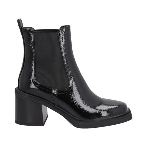 Botin Mujer Negro Gloss Police-4
