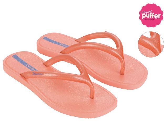 Sandalia Mujer Naranja Puffer Ipanema-1