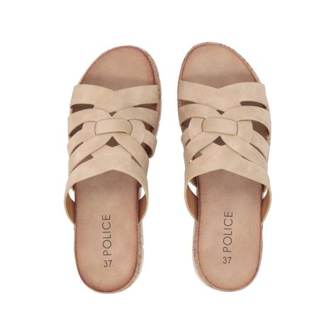 Sandalia Mujer Camel Valentina Police-1