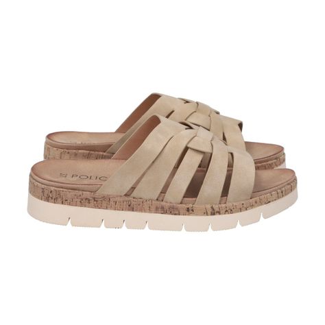 Sandalia Mujer Camel Valentina Police-2