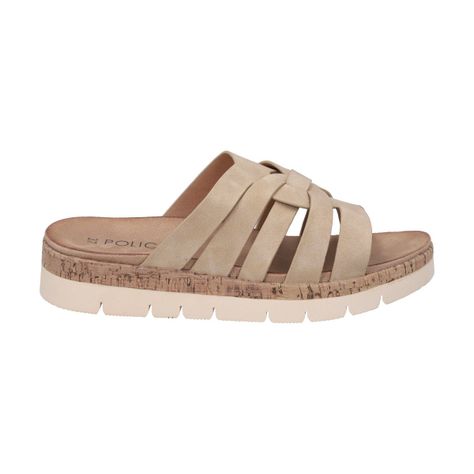 Sandalia Mujer Camel Valentina Police-4