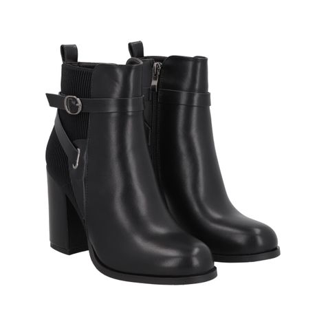 Botin Mujer Negro Serena Police-0