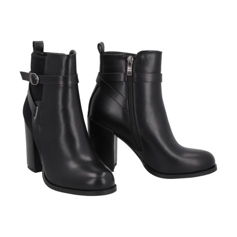 Botin Mujer Negro Serena Police-1