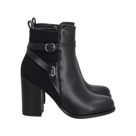 Botin Mujer Negro Serena Police-2