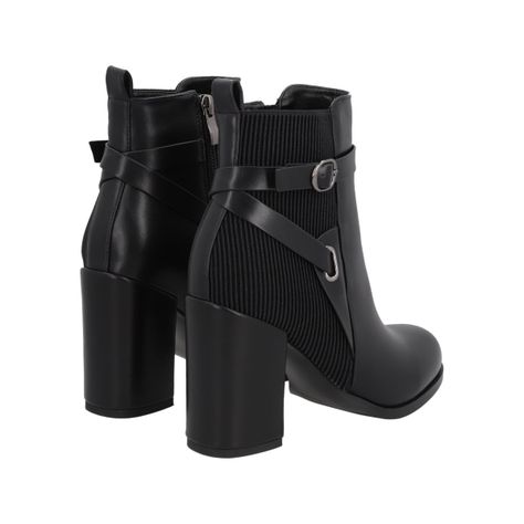 Botin Mujer Negro Serena Police-3