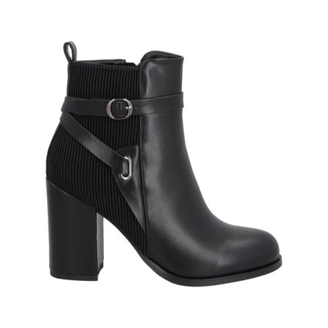 Botin Mujer Negro Serena Police-4
