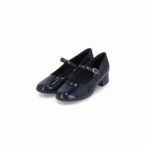 Zapato Mary Jane Mujer Azul/Charol 145 Piccadilly-1