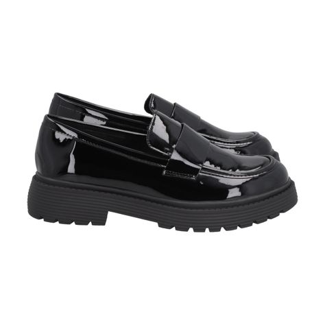 Mocasín Mujer Negro Glossy Police-2