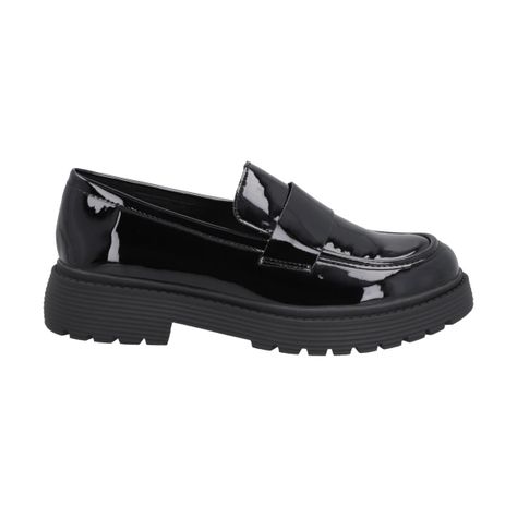 Mocasín Mujer Negro Glossy Police-0
