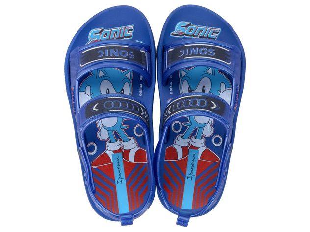 Sandalia Infantil Azul Sonic Papete Ipanema-0