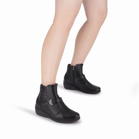 Botin Mujer Negro Beth 53 Piccadilly-1