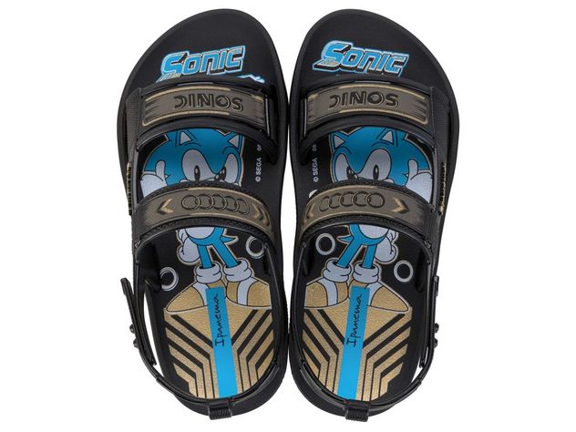 Sandalia Infantil Negro Sonic Papete Ipanema-0