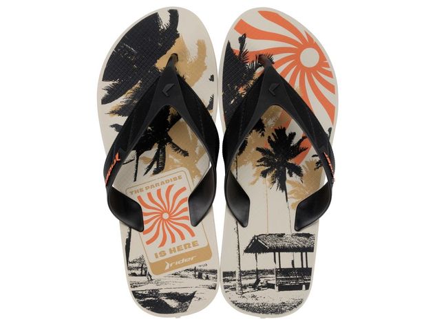 Sandalia Hombre Beige/Negro Strike Rider-0