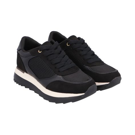 Zapatilla  Bianca Negro Detogni-1