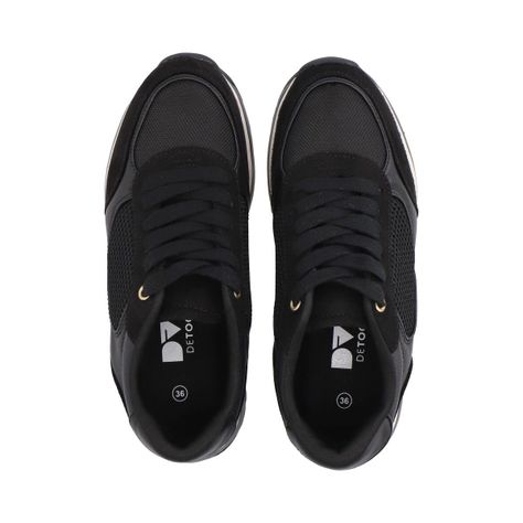 Zapatilla  Bianca Negro Detogni-2