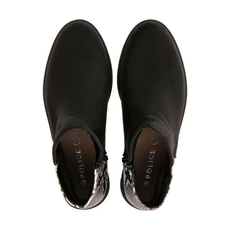 Botin Snake 005 Negro Police-1