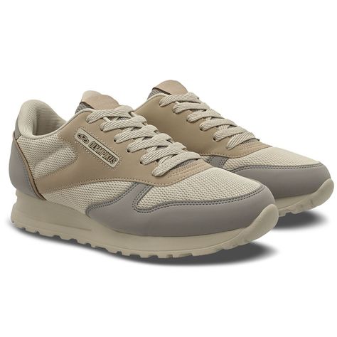 Zapatilla Mujer Jogging 101 Beige/Gris-1