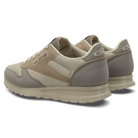 Zapatilla Mujer Jogging 101 Beige/Gris-3