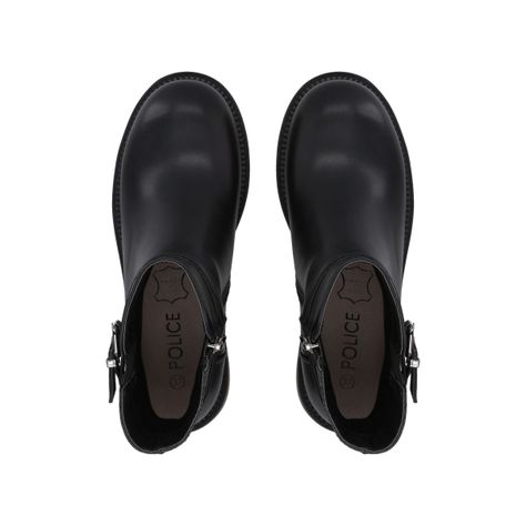Botin Mujer Negro Bucke Police-1