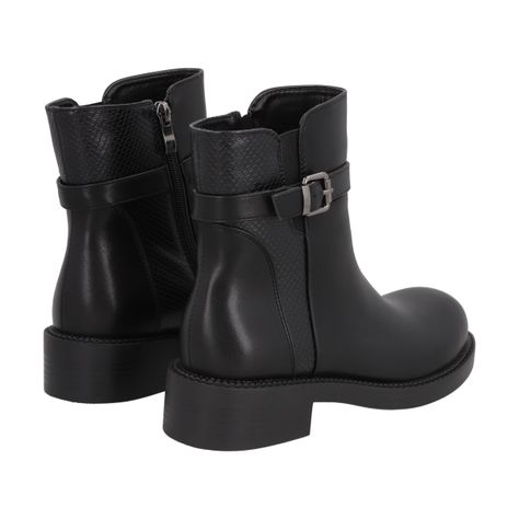 Botin Mujer Negro Bucke Police-3