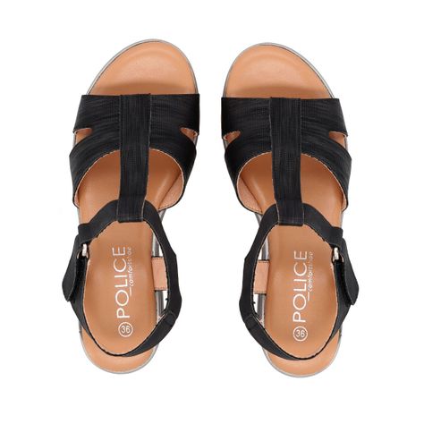 Sandalia Mujer Negro Shine Police-1