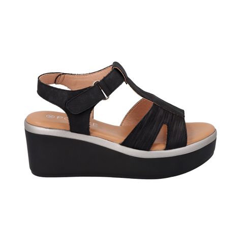 Sandalia Mujer Negro Shine Police-3
