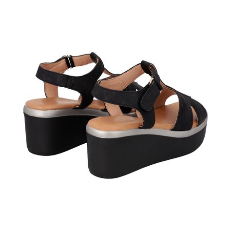 Sandalia Mujer Negro Shine Police-4