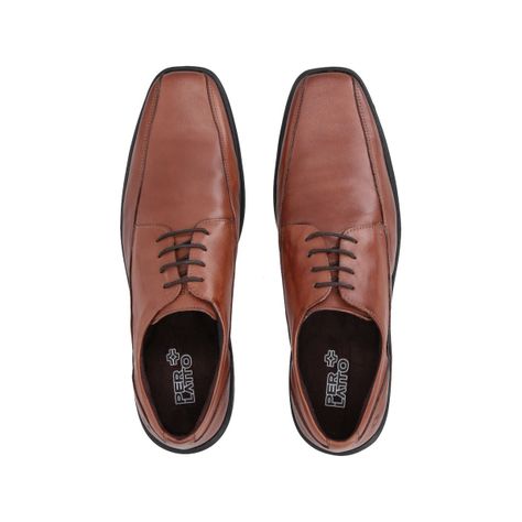 Zapato Cuero Hombre  Marrón Perlatto-1