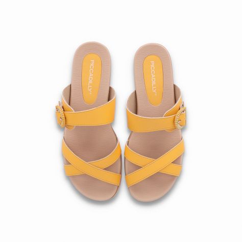 Sandalia Mujer Amarillo Mari Piccadilly-2