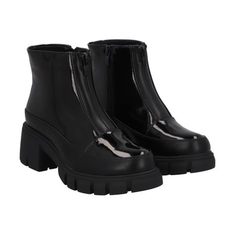 Bota Mujer Negro Lupe Police-0
