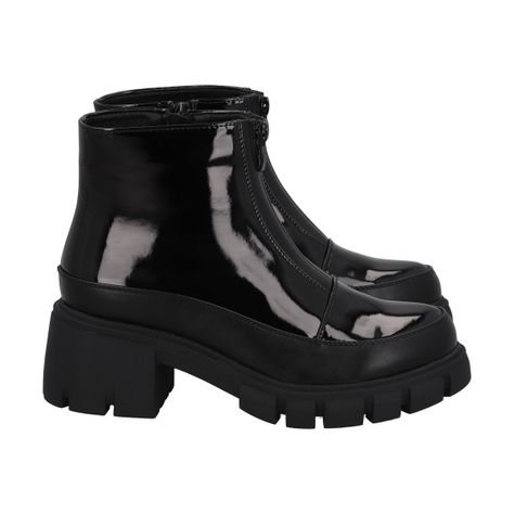 Bota Mujer Negro Lupe Police-2